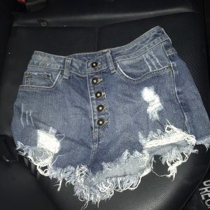 High waisted shorts